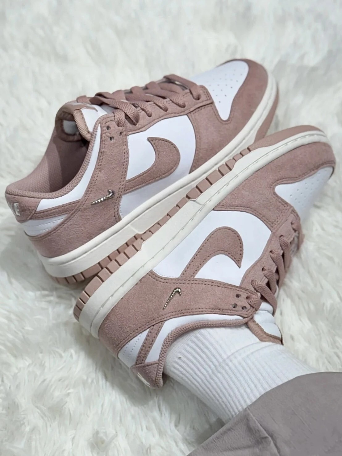 KTQ STORE ‧ Nike Wmns Dunk Low 玫瑰粉 乾燥玫瑰 麂皮 IB4417-102