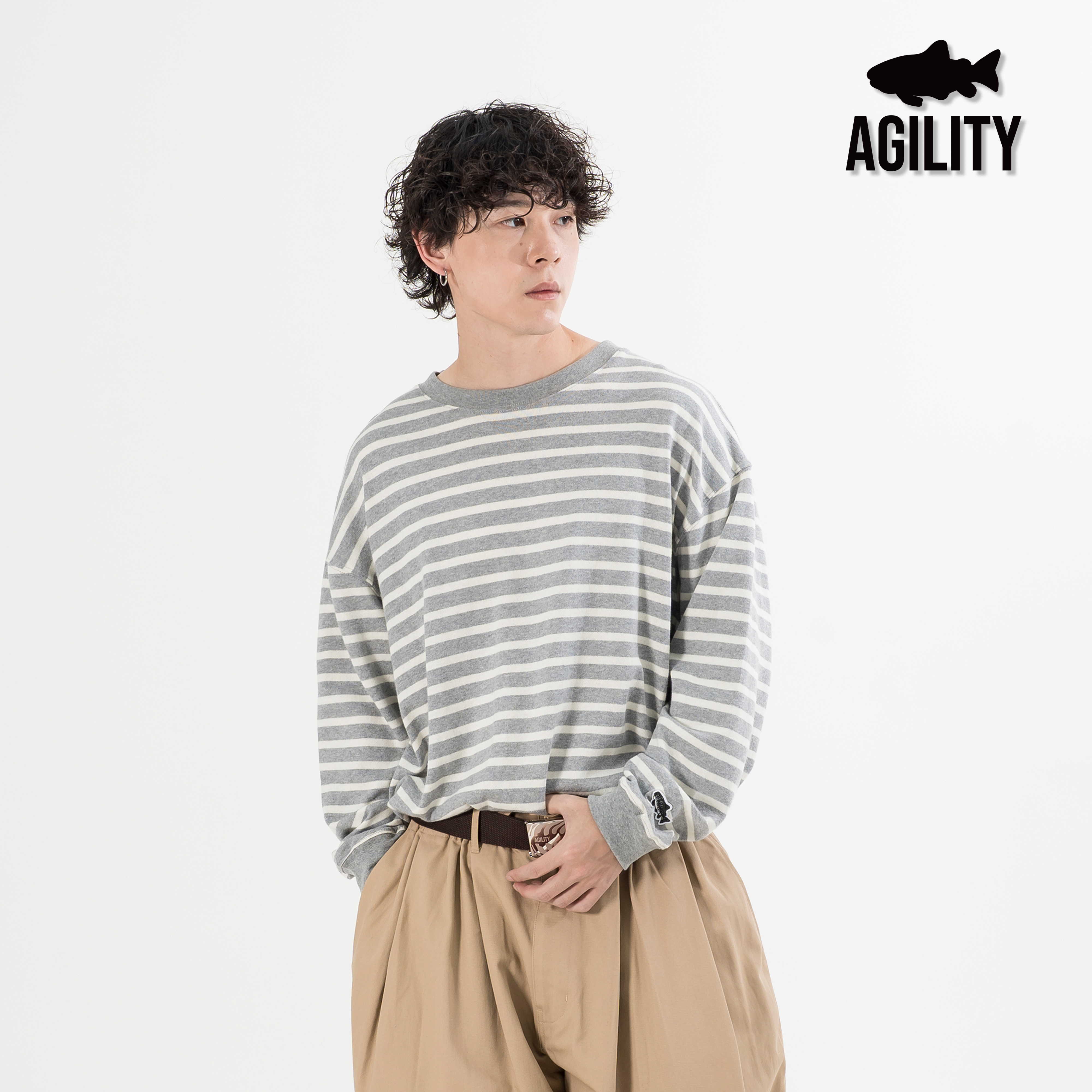 AGILITY Basic Stripe LS Tee 日本布料 天竺棉 條紋Tee [A-LST]