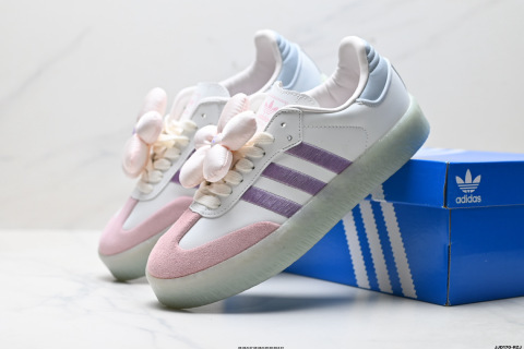 Adidas Originals Sambae Sambae Series Clover 紳士道德訓練足球風百搭低幫休閒運動鞋