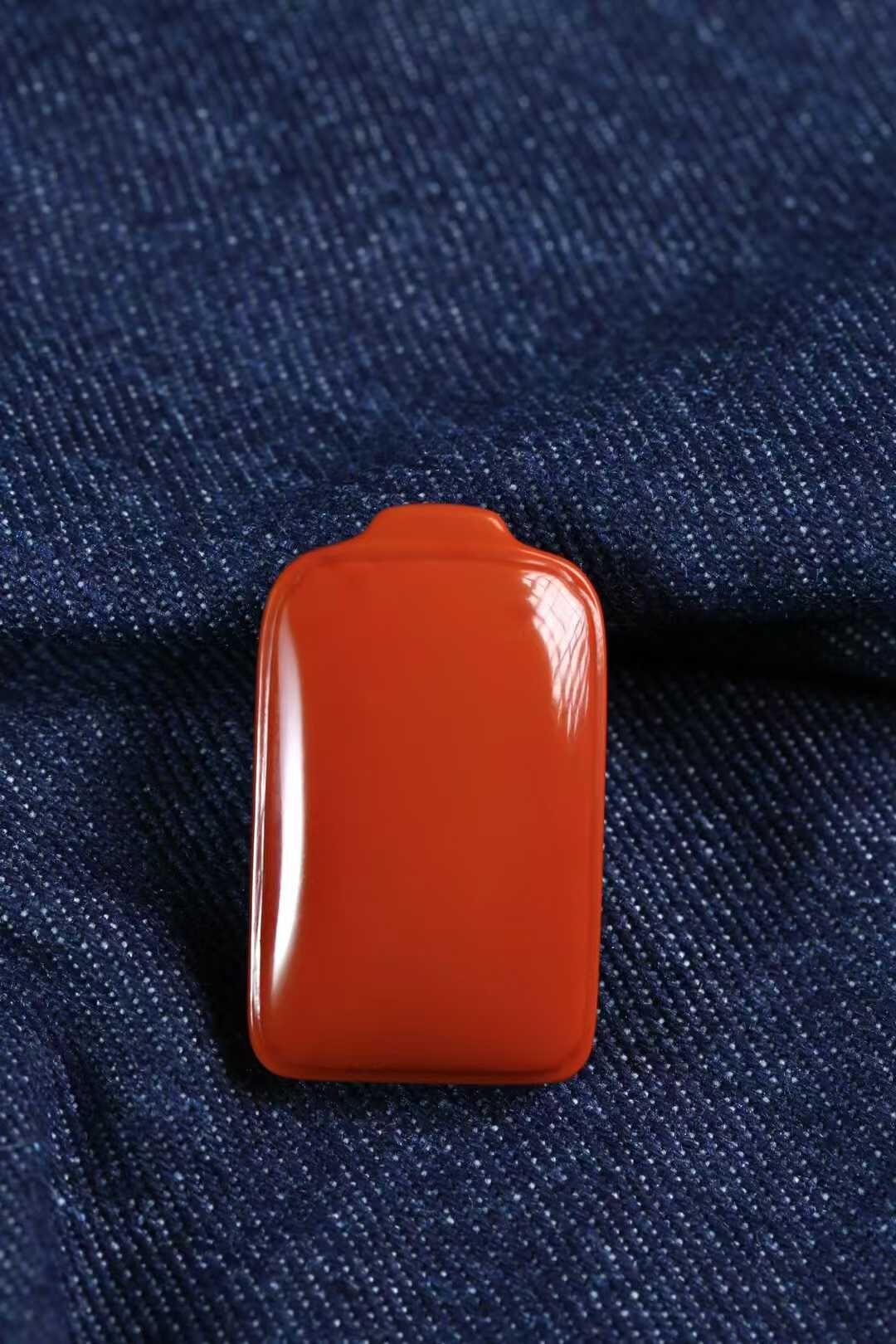 南紅無事牌,天然南紅瑪瑙