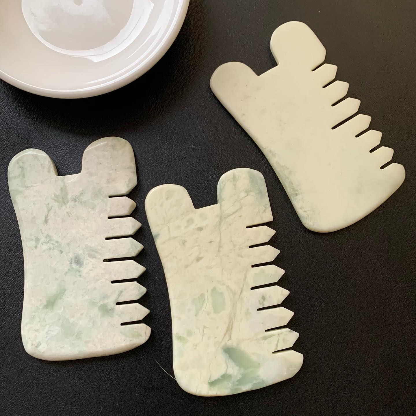 [原石] 岫玉 刮痧板