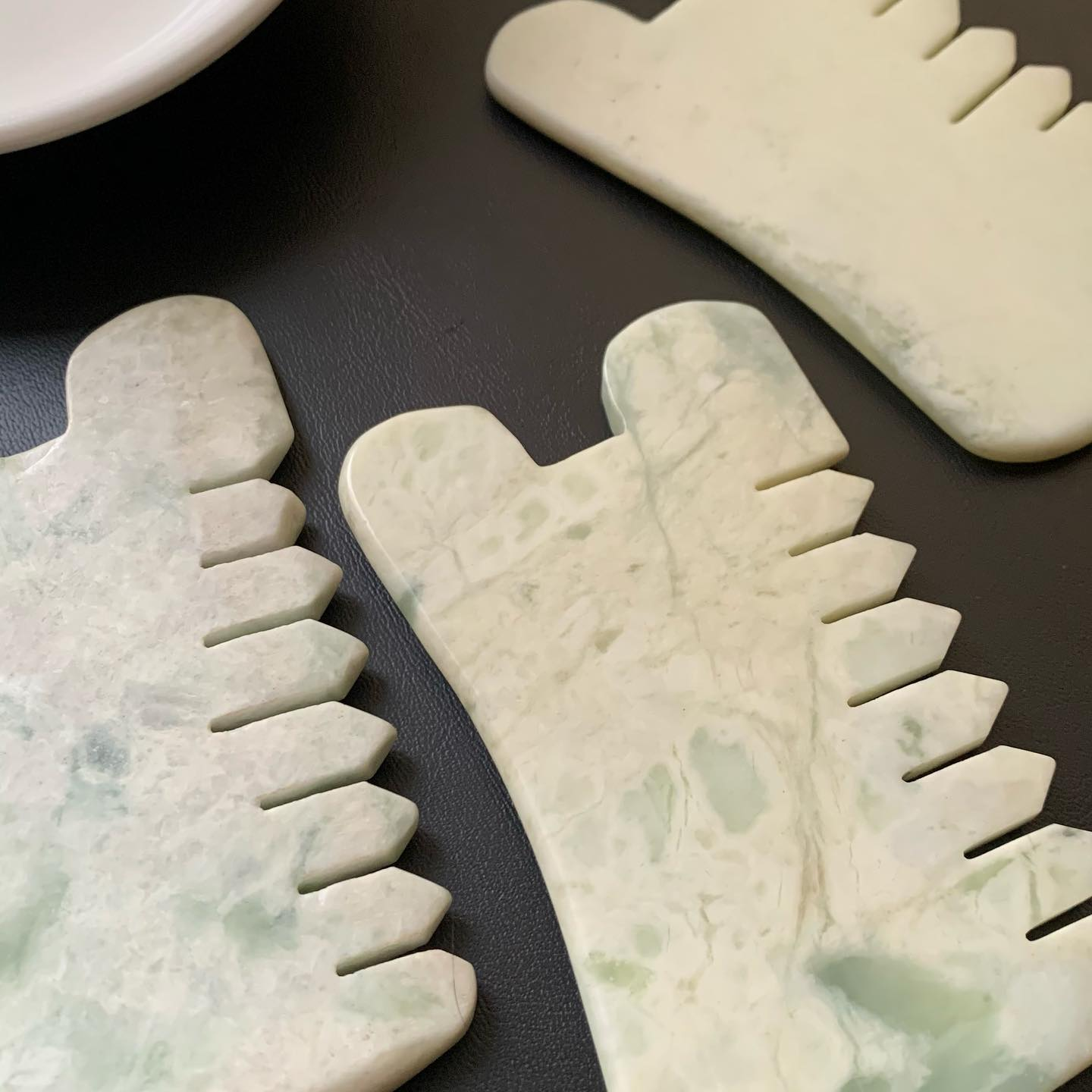 [原石] 岫玉 刮痧板