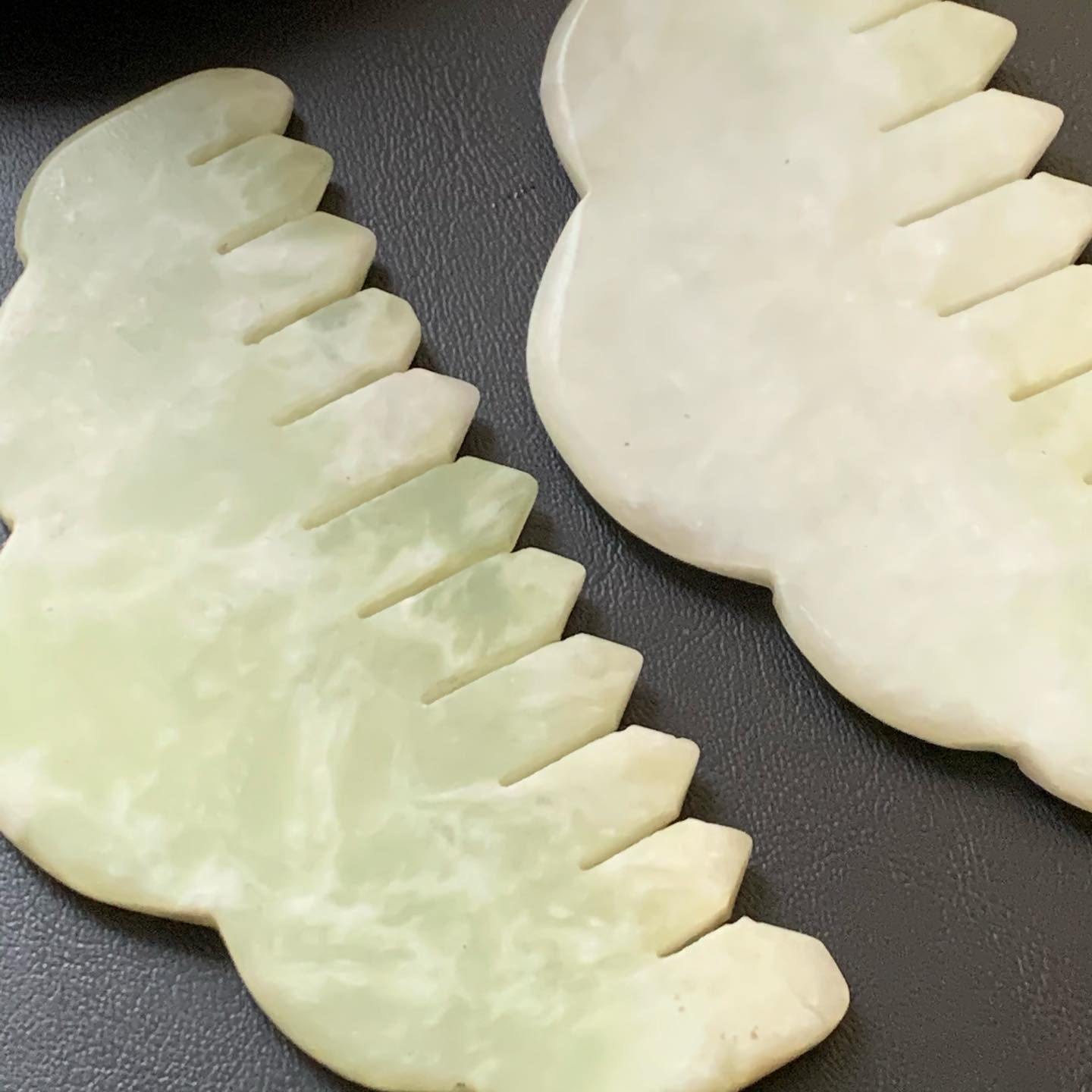 [原石]  岫玉 刮痧板