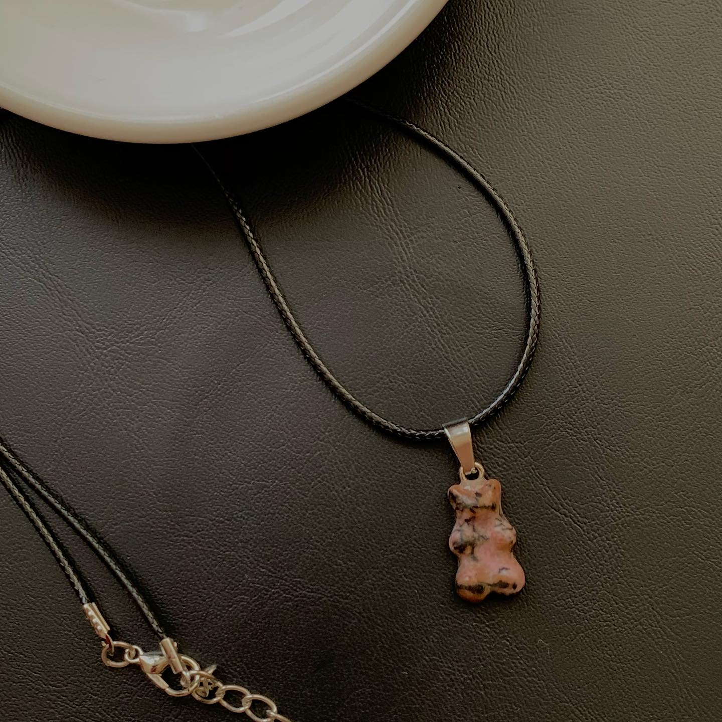 [原石] 薔薇輝石項鏈