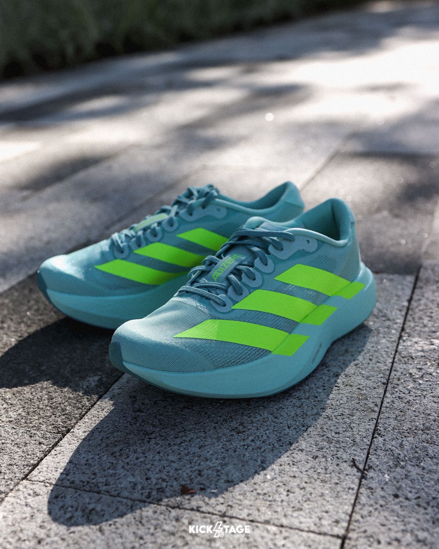 女鞋 ADIDAS ADIZERO EVO SL W 湖水綠 馬拉松 輕盈 回彈 防滑 緩震 跑鞋【JS4452】