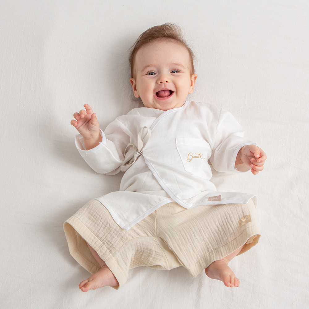 2件體驗組｜gunite極致棉柔美系列-成長型紗布褲｜S-M號(3M~5Y ) ｜多款可選