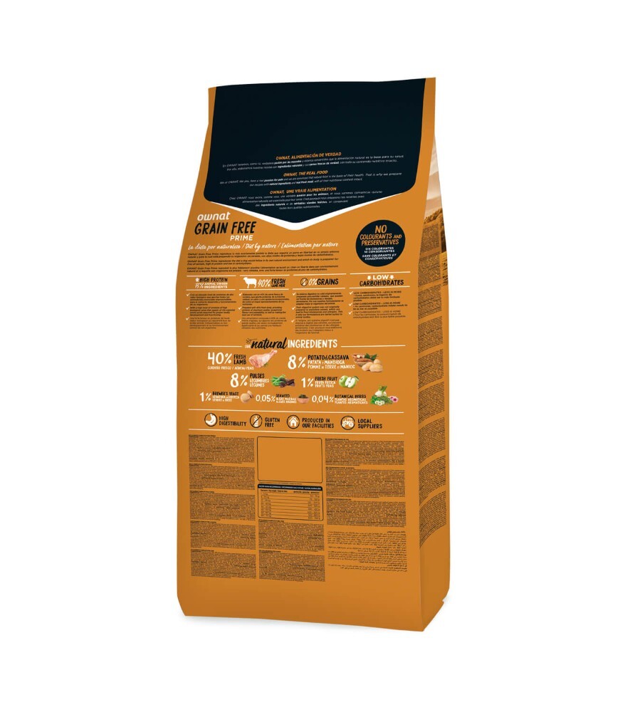 OWNAT 放牧草飼小羔羊 無穀全犬糧 (大顆粒) 12kg