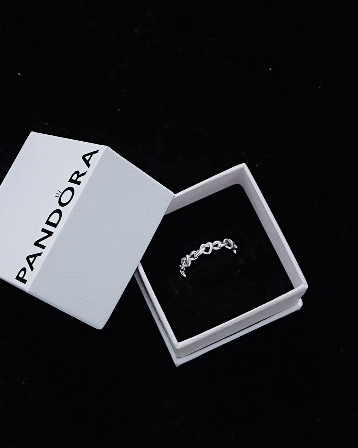 <心心相印💕> Pandora 潘朵拉 心型 交織 925銀 戒指