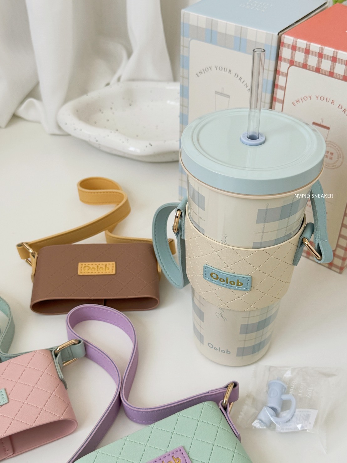 <快速出貨> Oolab 冰淇淋甜筒撞色杯提袋