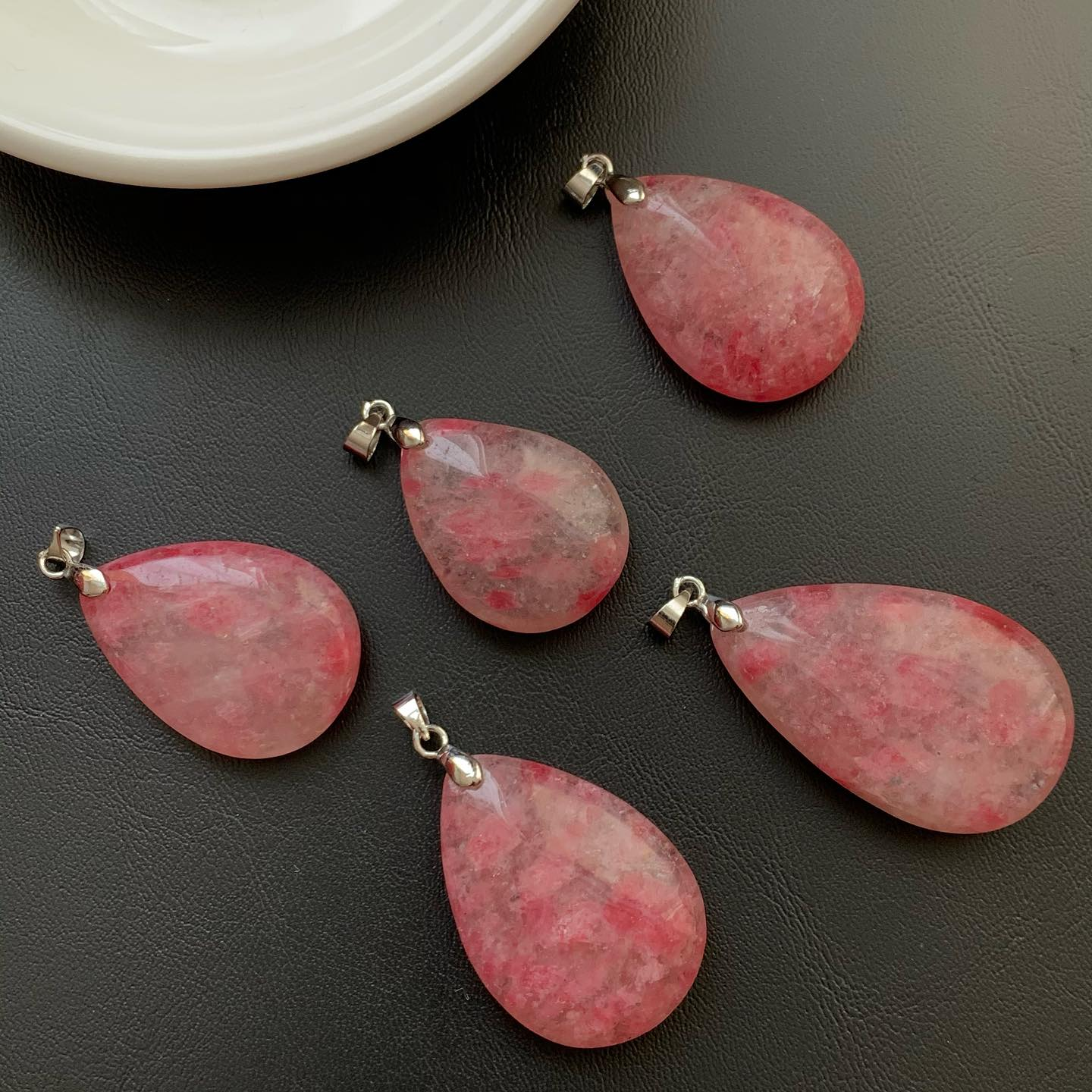 [原石] 櫻花雨薔薇輝石 吊墜 項鍊