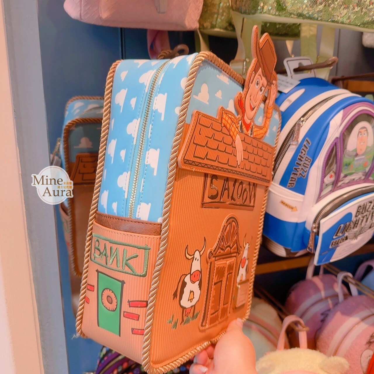 胡迪 Woody 房屋圖案 後背包 玩具總動員 Toy Story -香港迪士尼樂園