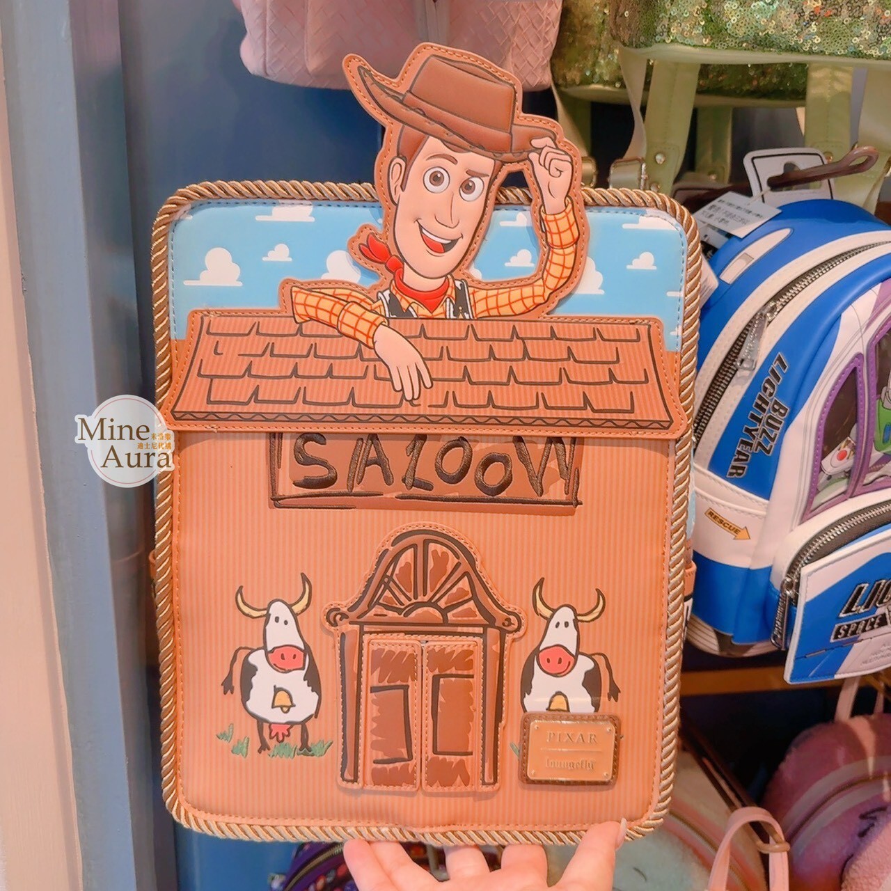 胡迪 Woody 房屋圖案 後背包 玩具總動員 Toy Story -香港迪士尼樂園
