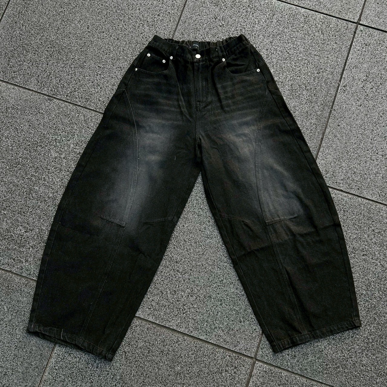 復古彎刀牛仔褲