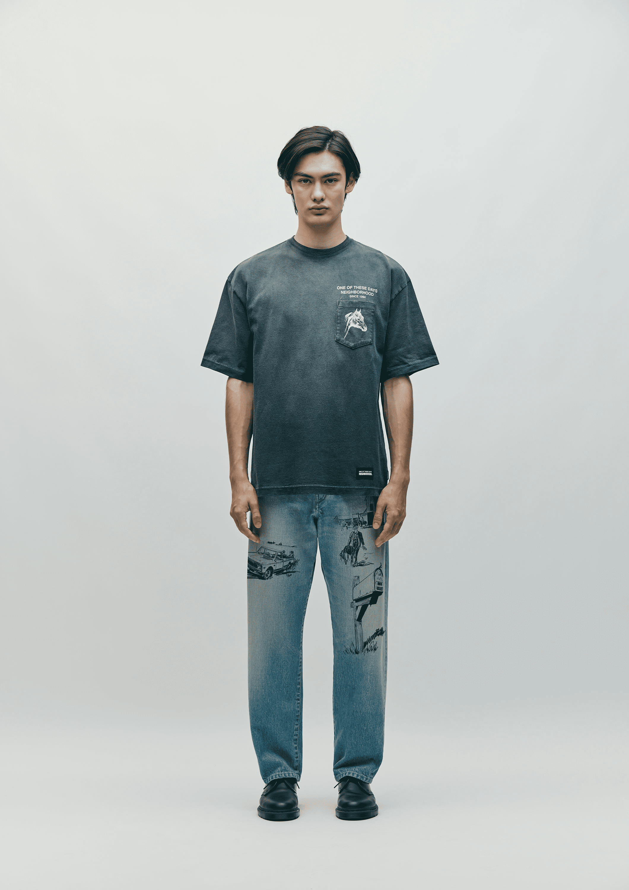 2025AW NEIGHBORHOOD NH X OOTD . WASHED DP BASIC DENIM