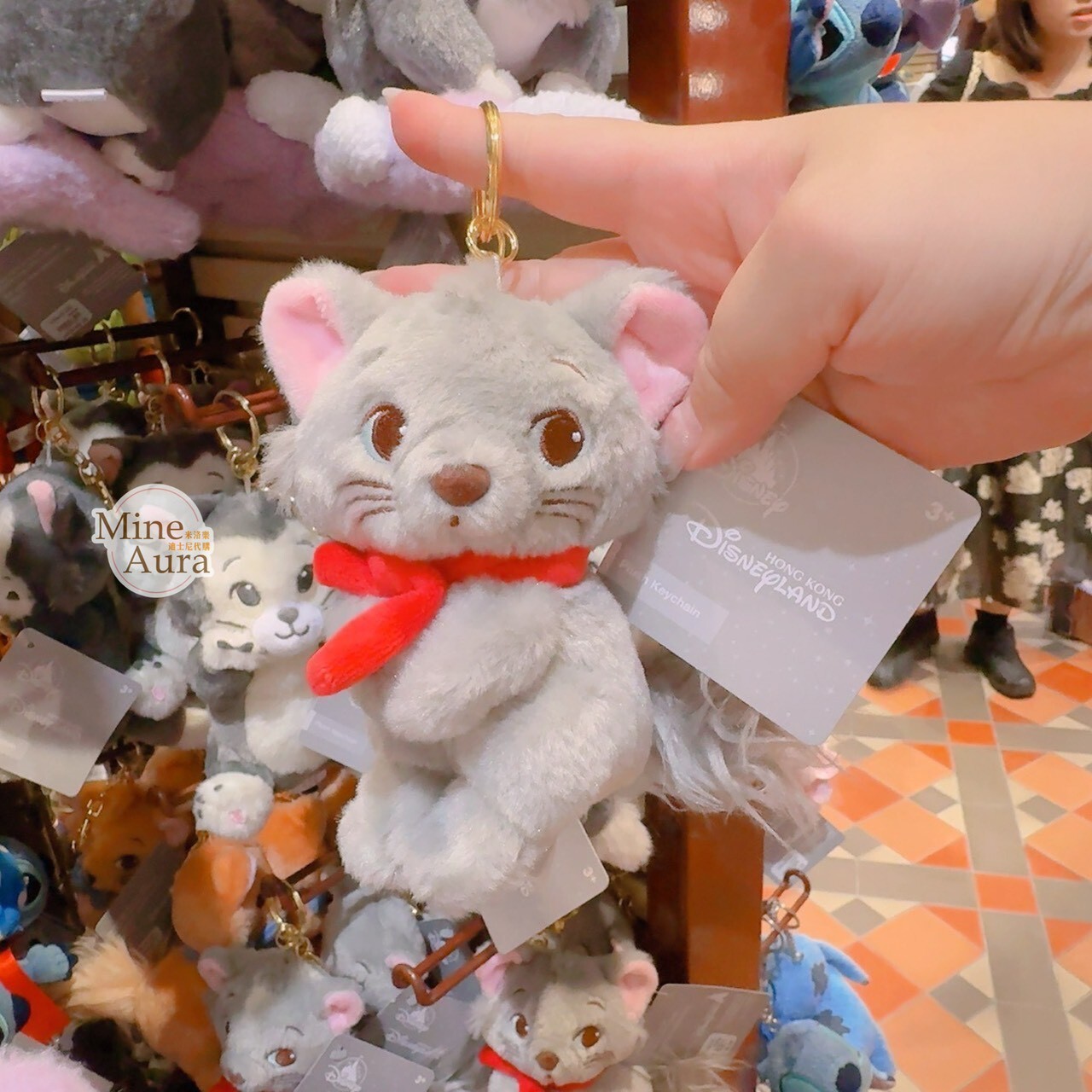 柏里歐 Berlioz 絨毛 鑰匙圈 吊飾 貓兒歷險記 The Aristocats -香港迪士尼樂園