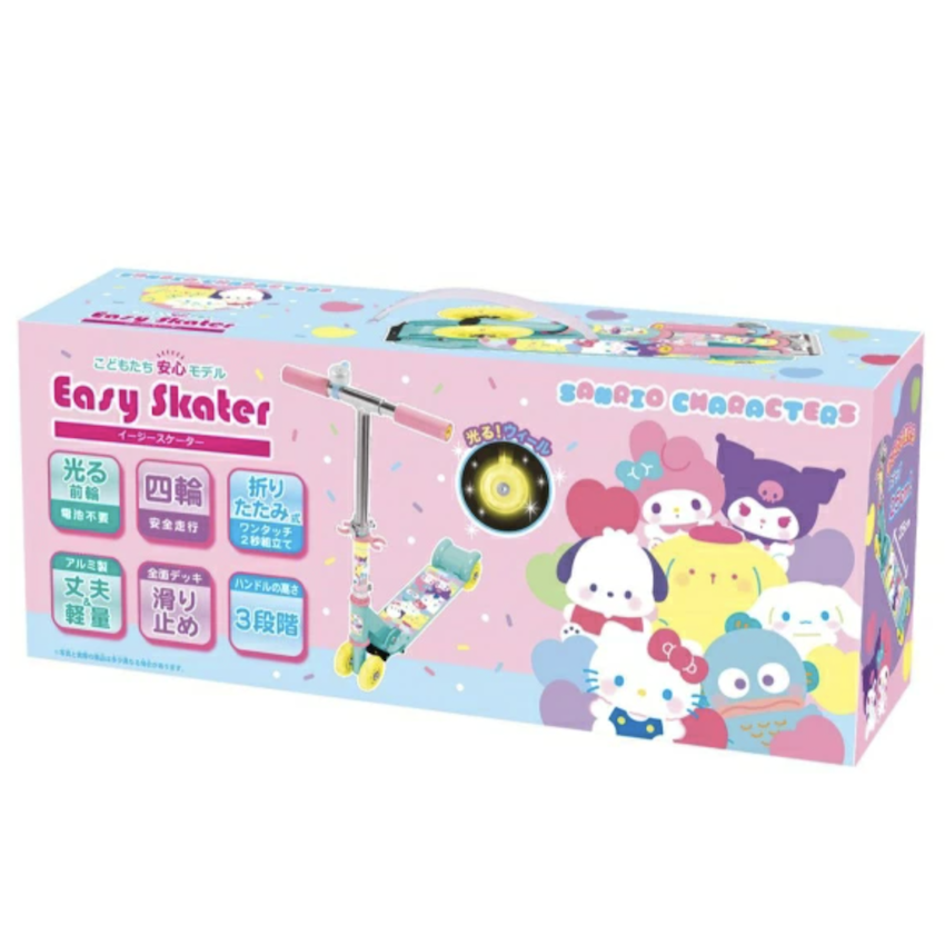 日本 Easy Skater 可摺合閃燈滑板車 - Sanrio