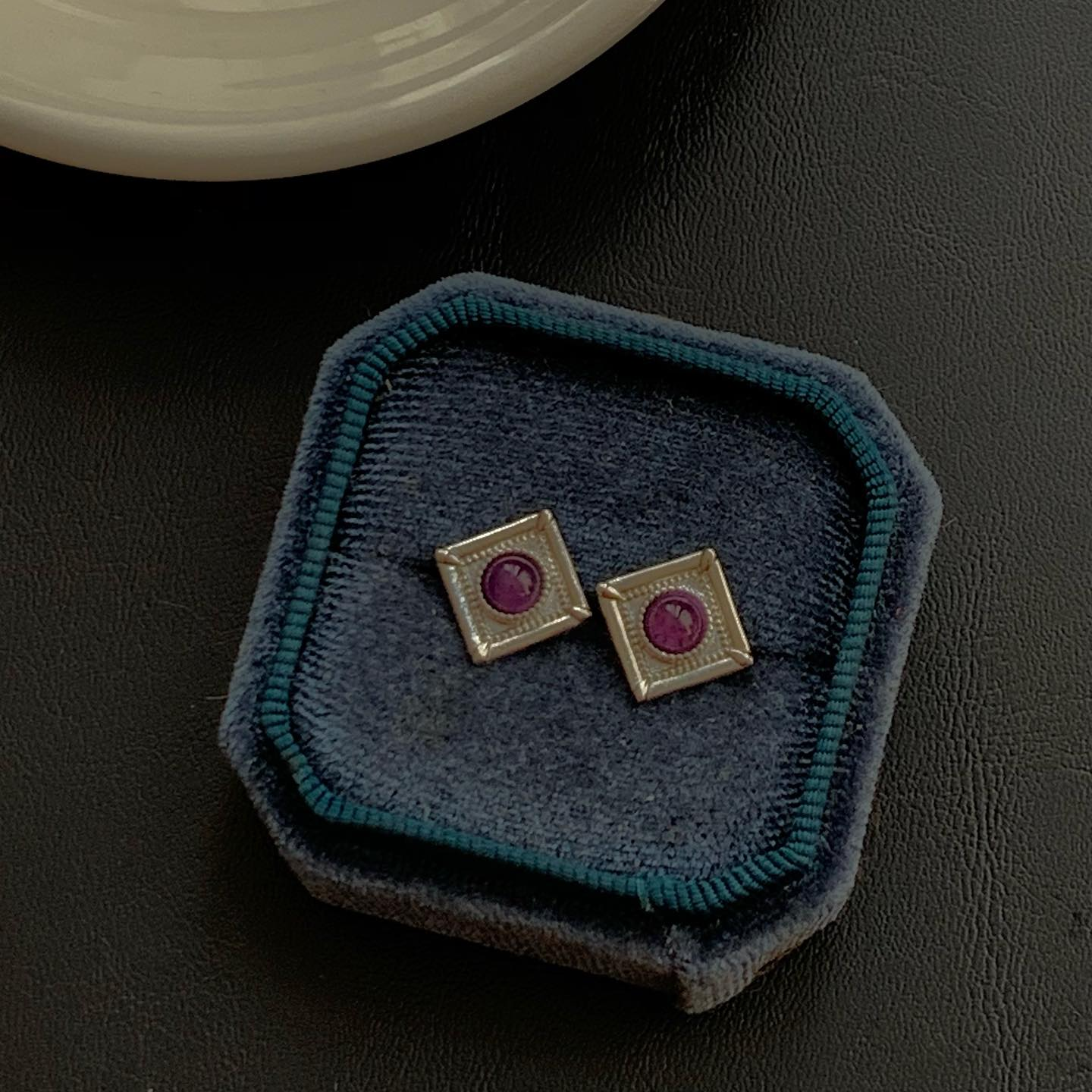 [原石] 紫水晶 925銀 耳環