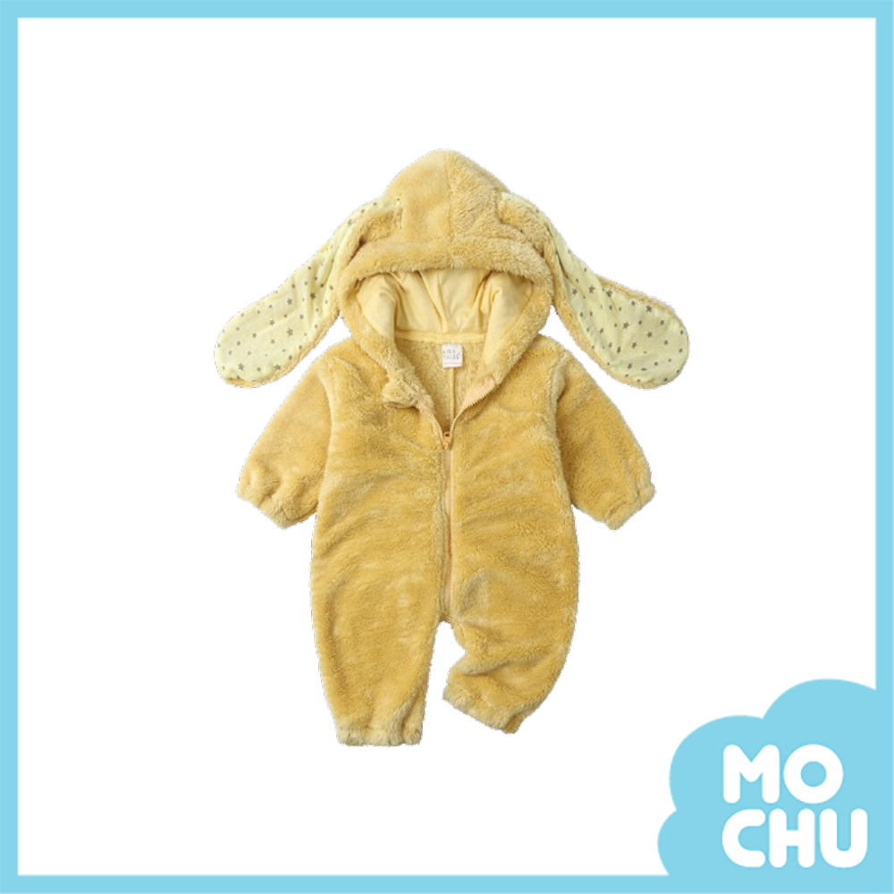 (73cm現貨)星星長耳兔北極絨連身衣