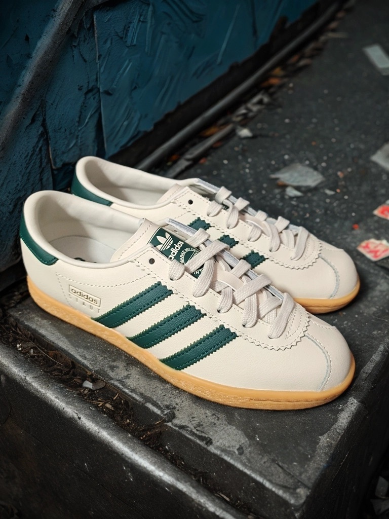 代購-adidas originals Stadt 米綠色 男女同款 JR8311