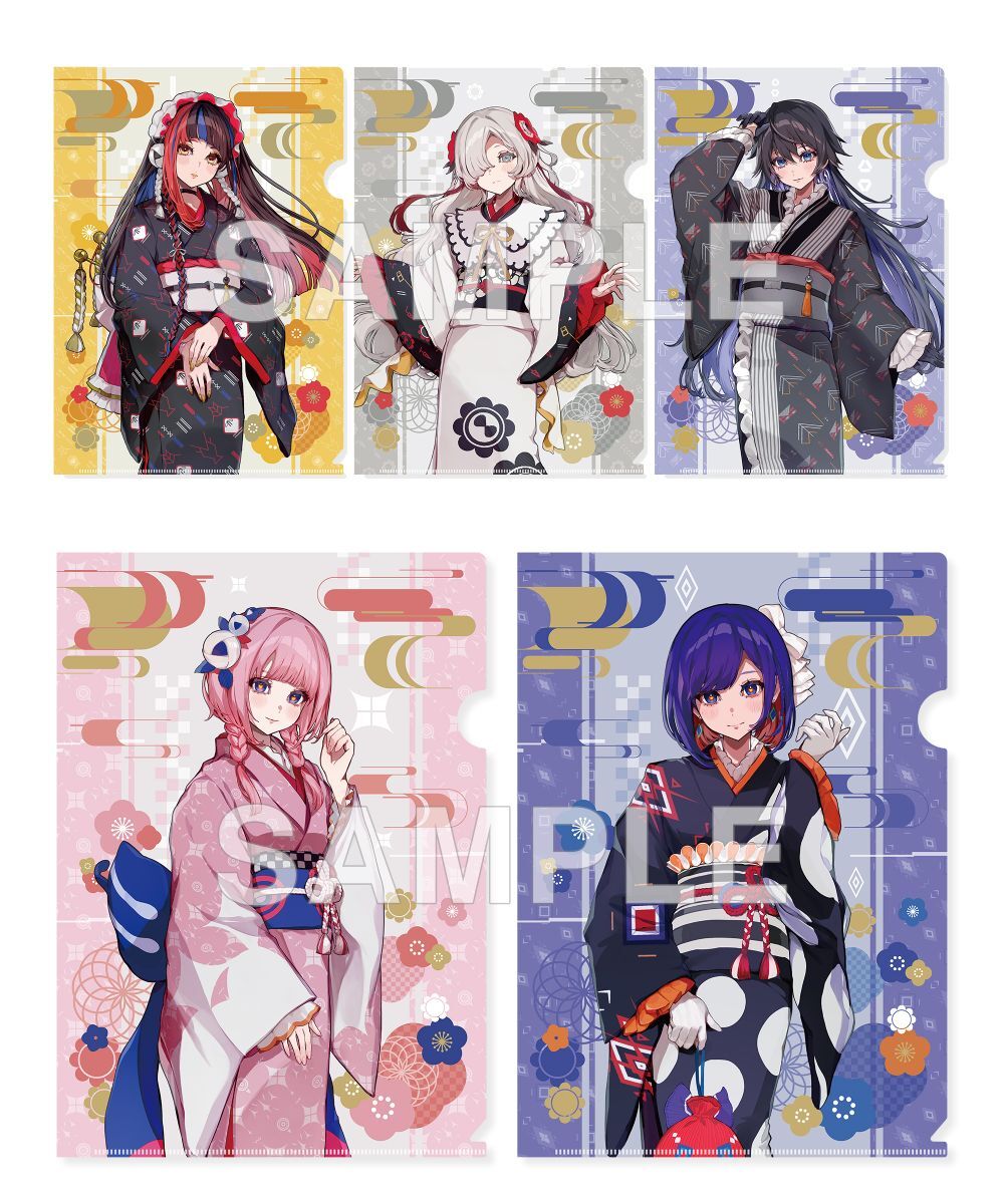 預購-「神椿市建設中。」 A4 File夾套組 Kimono ver. 系列 【日本進口精品】