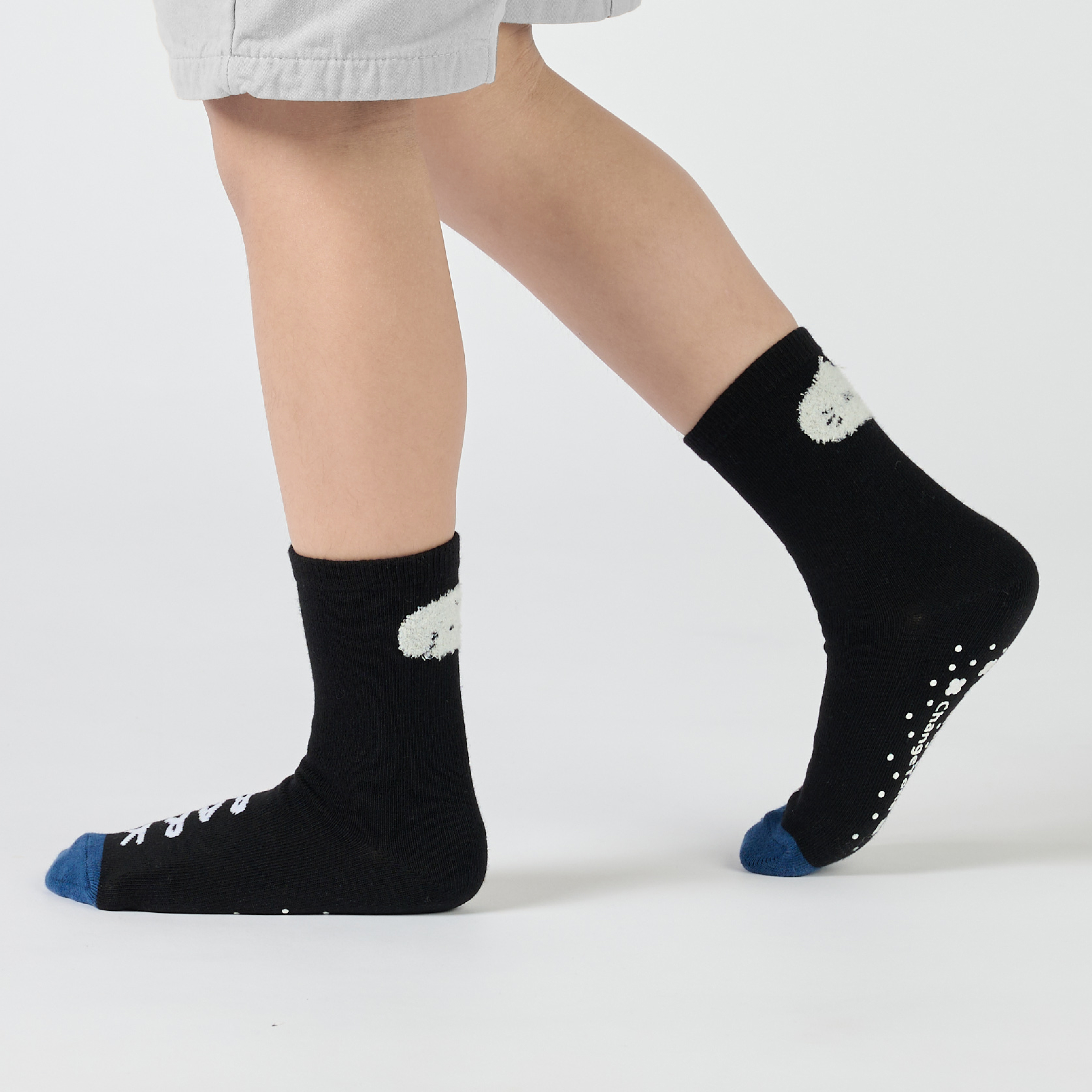 大頭毛毛貓狗〈黑/兒童款〉