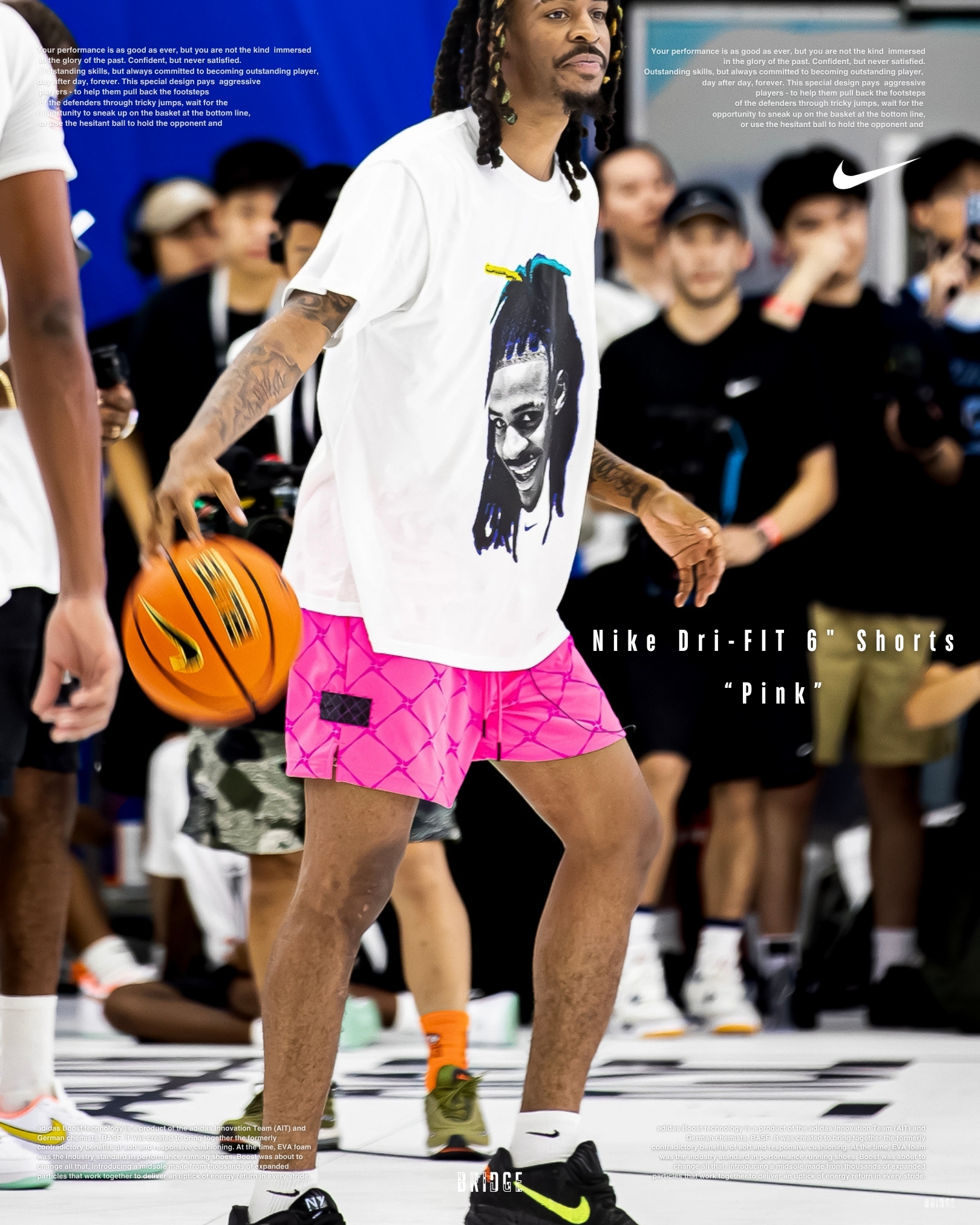 『Ja Morant同款 💖』Nike Dri-FIT 6吋膝上籃球褲 HV1891-645