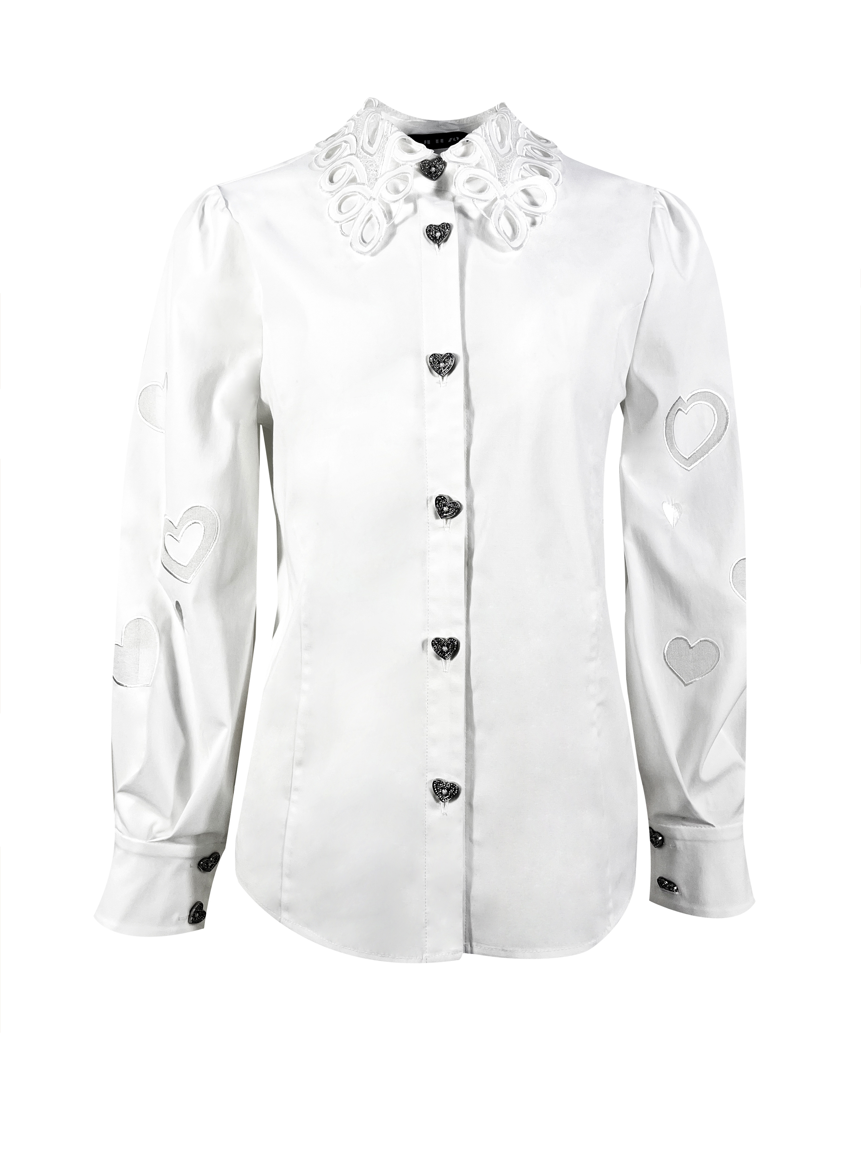 BC16901A1 雕花簍空翻領襯衫