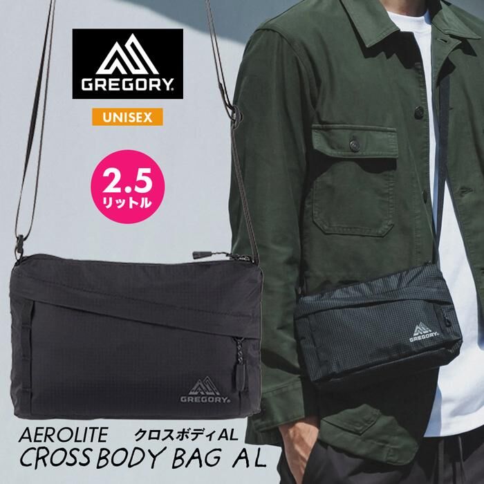 【預購】J1008901 Gregory CROSSBODY BAG AL 單肩包  138248 （烏木黑色）