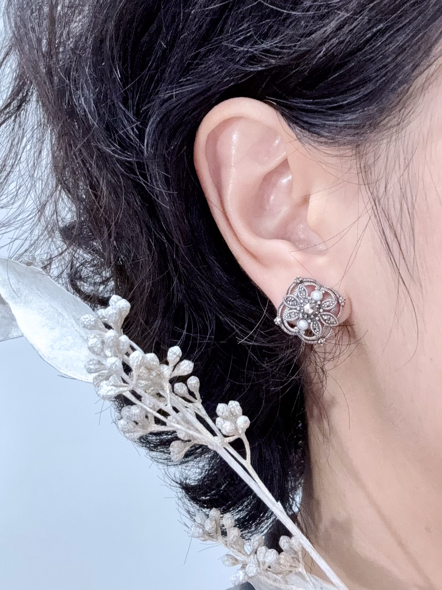 日本小米珠耳環