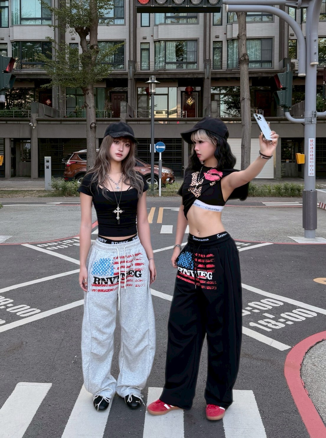 美式辣妹闊腿棉褲🇺🇸 可束口 2colors