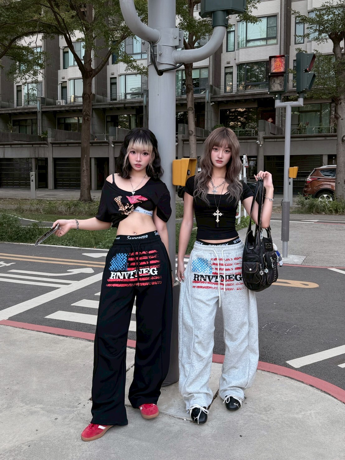 美式辣妹闊腿棉褲🇺🇸 可束口 2colors