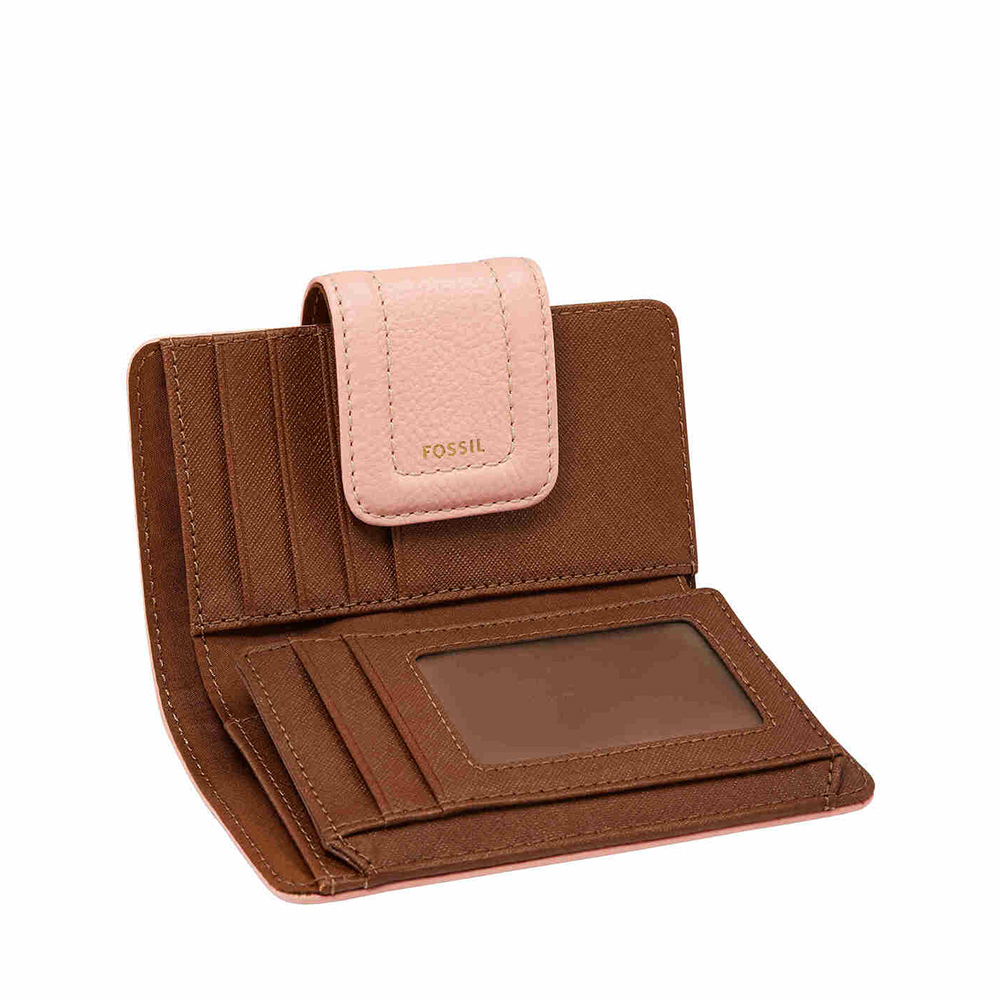 Madison 真皮釦式短夾-粉色 SWL2901590