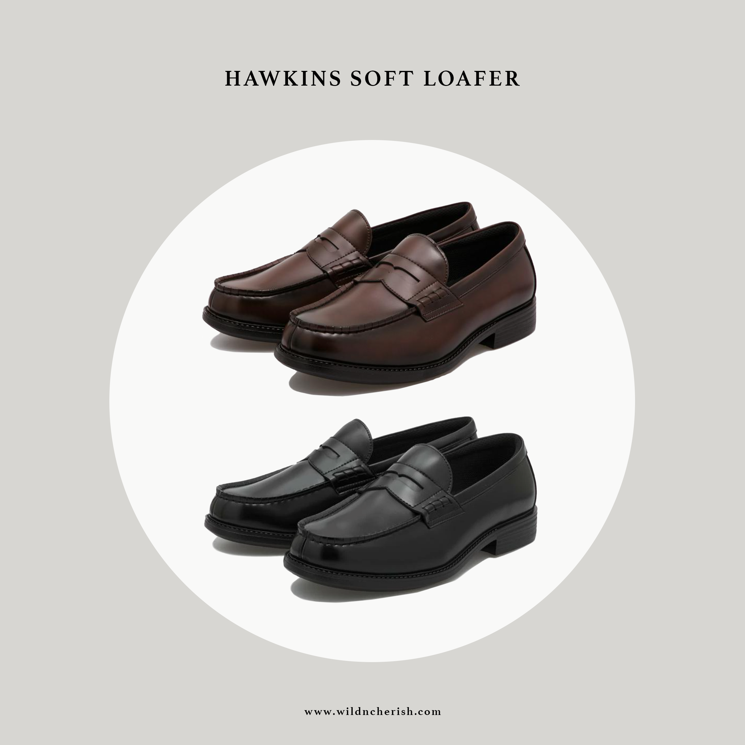 預訂 | HAWKINS SOFT LOAFER 輕量化 樂福鞋 黑色 啡色