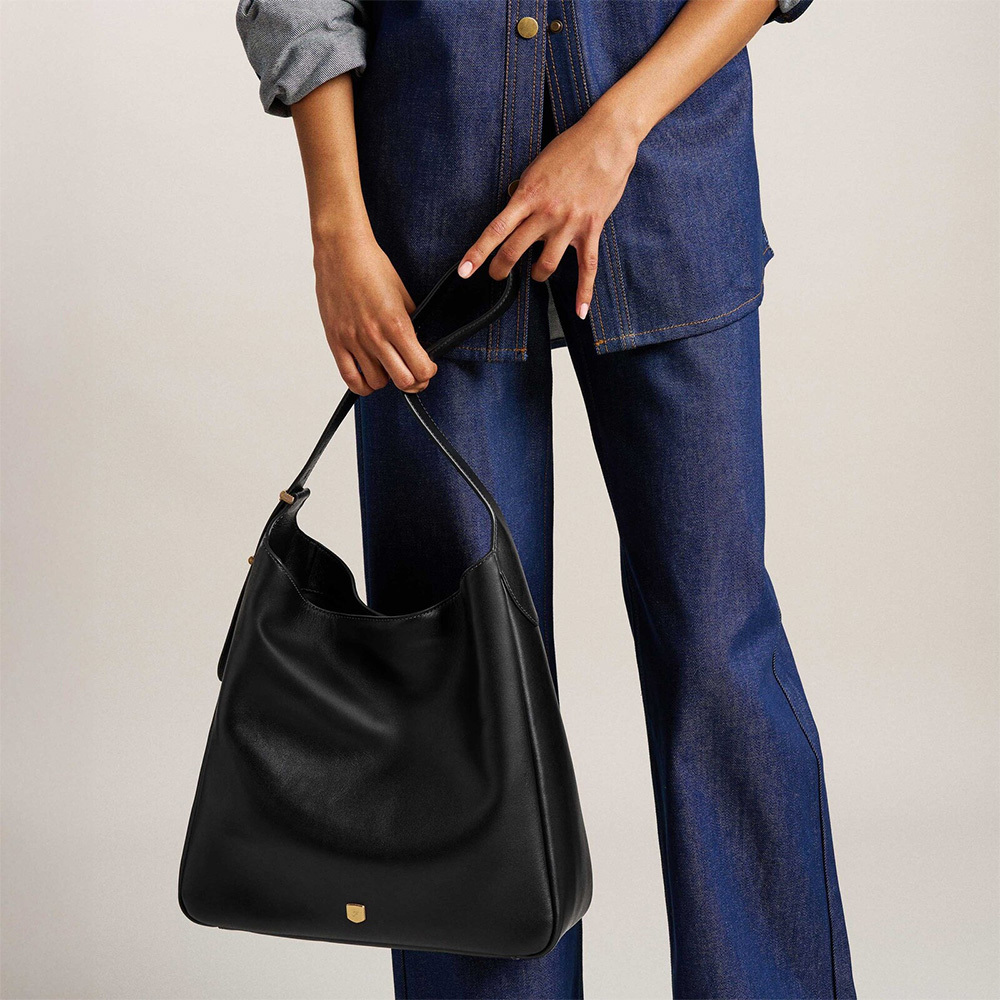 Dillon 真皮Hobo肩背包-黑色 ZB11091001