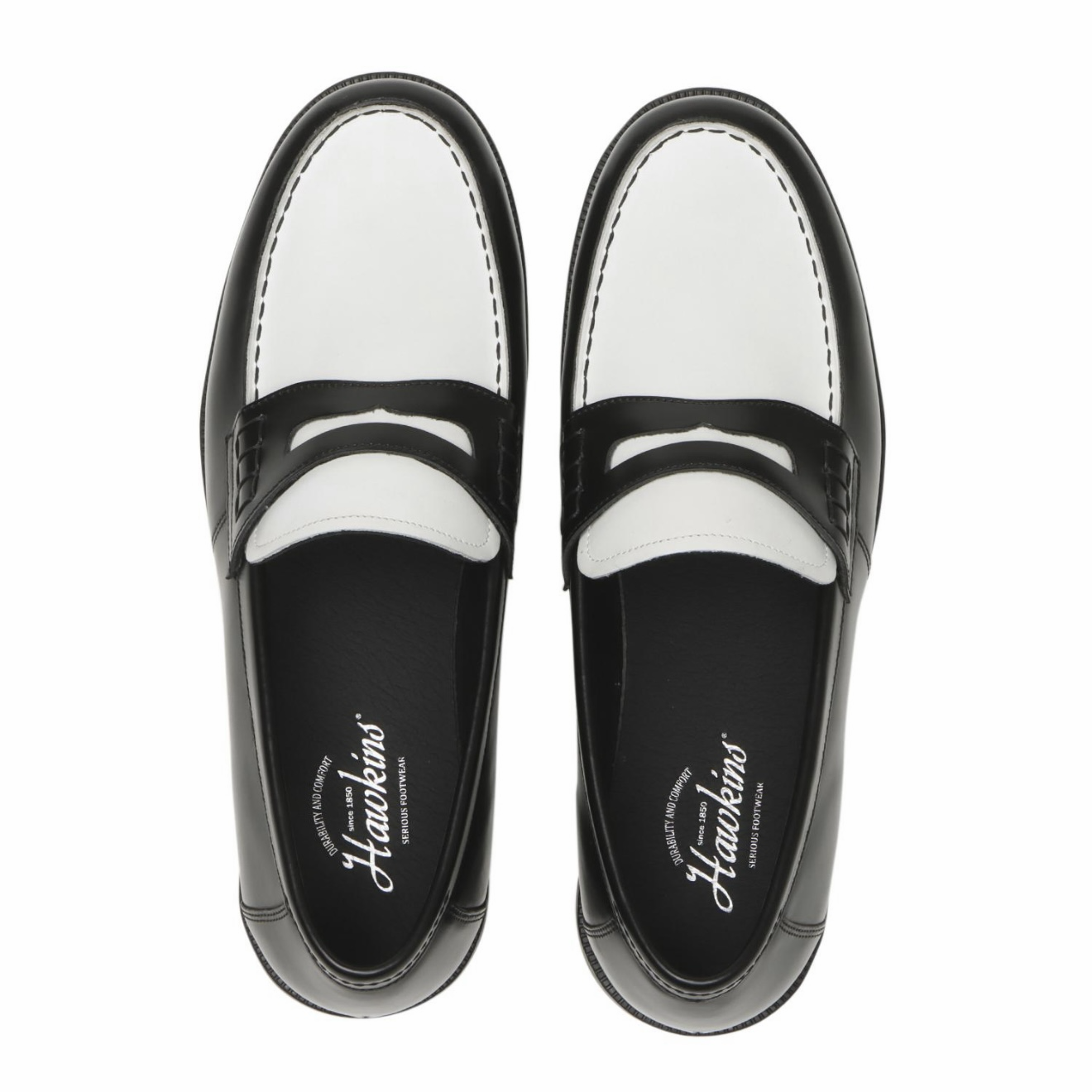 預訂 | HAWKINS OLIVER LOAFER 加工真皮 樂福鞋 黑色 黑白色