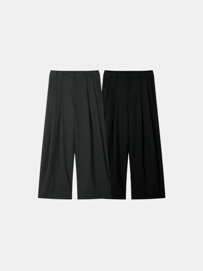 Steady 條紋休閒西裝褲