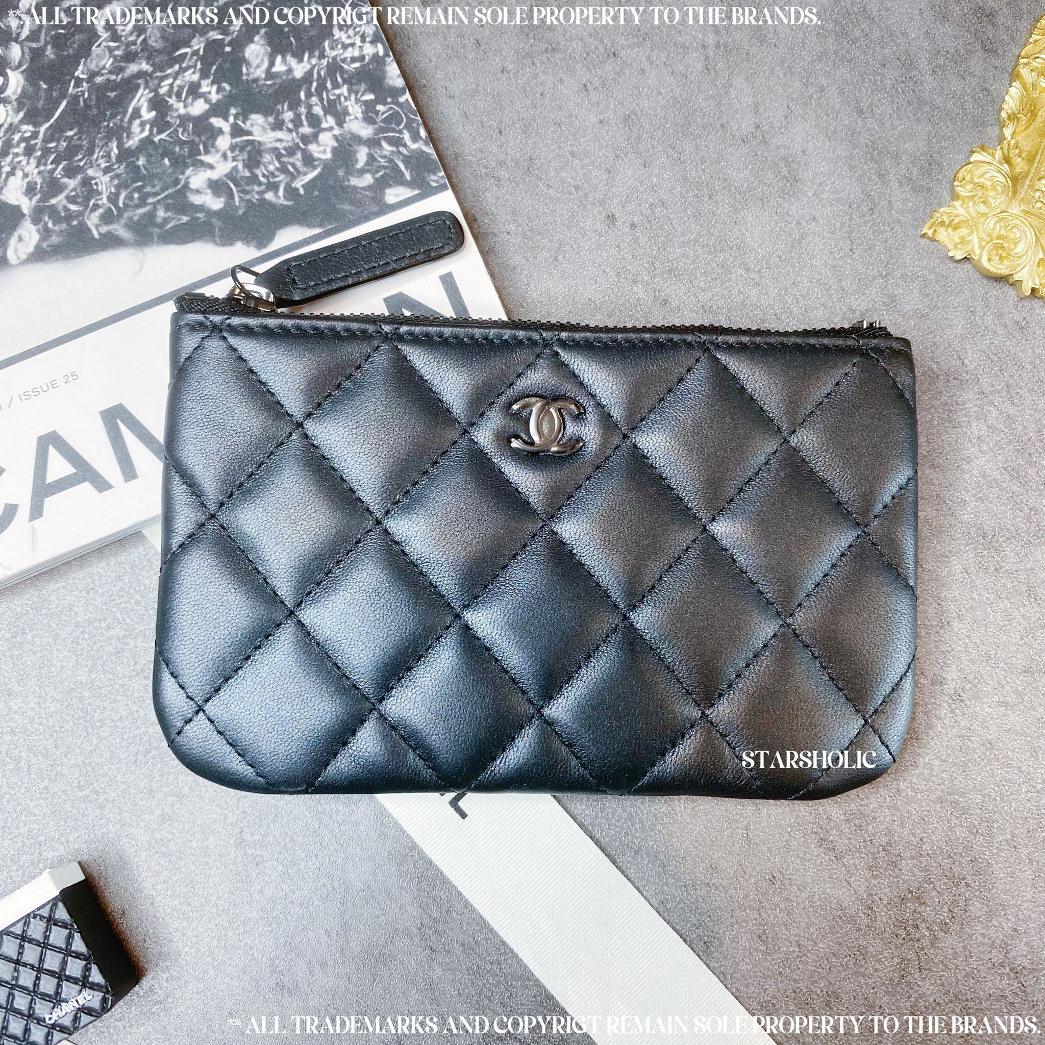 「SOLD」 CHANEL Classic Mini Pouch *So Black*