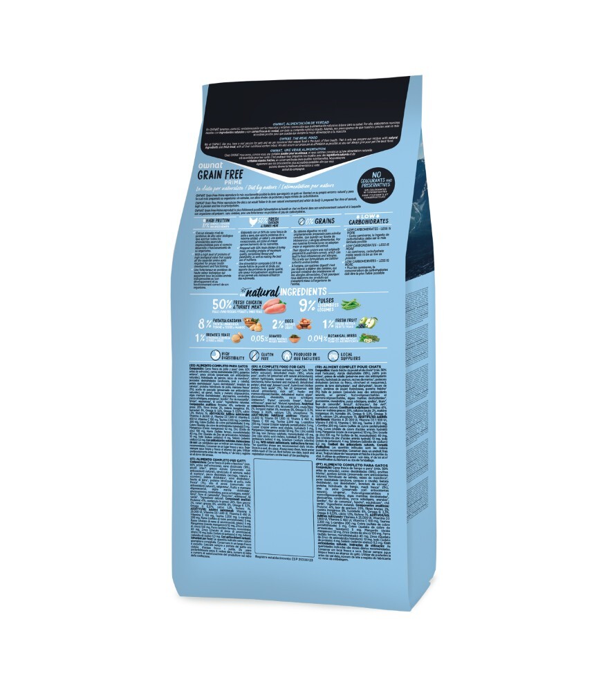 OWNAT 放牧雞肉與火雞 無穀幼貓糧 3kg