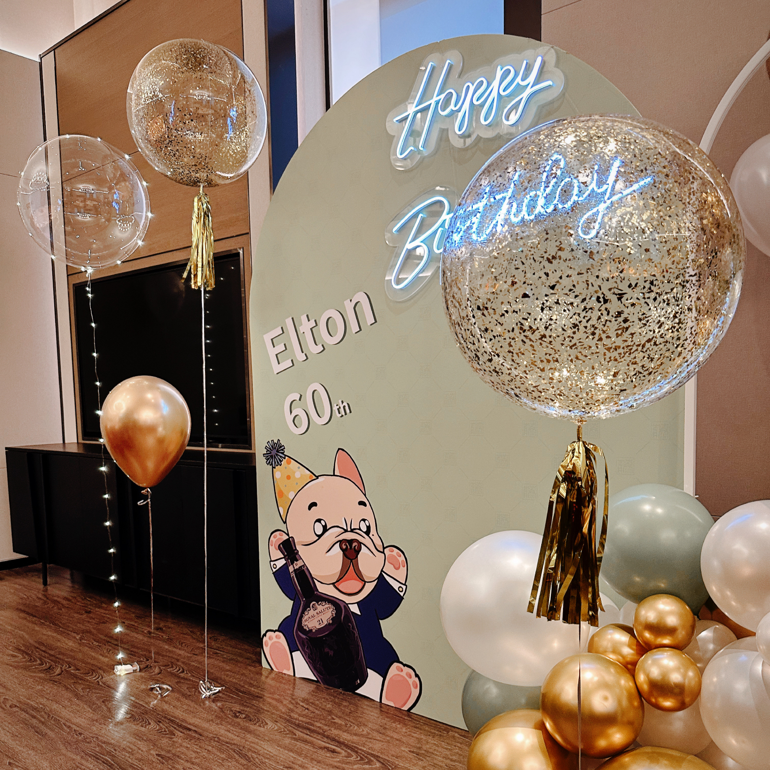 【餐廳】萬豪．綠金白色系