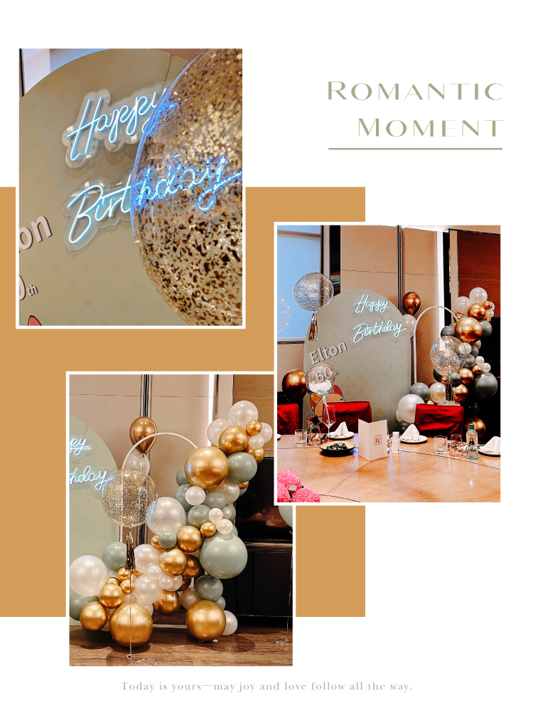 【餐廳】萬豪．綠金白色系