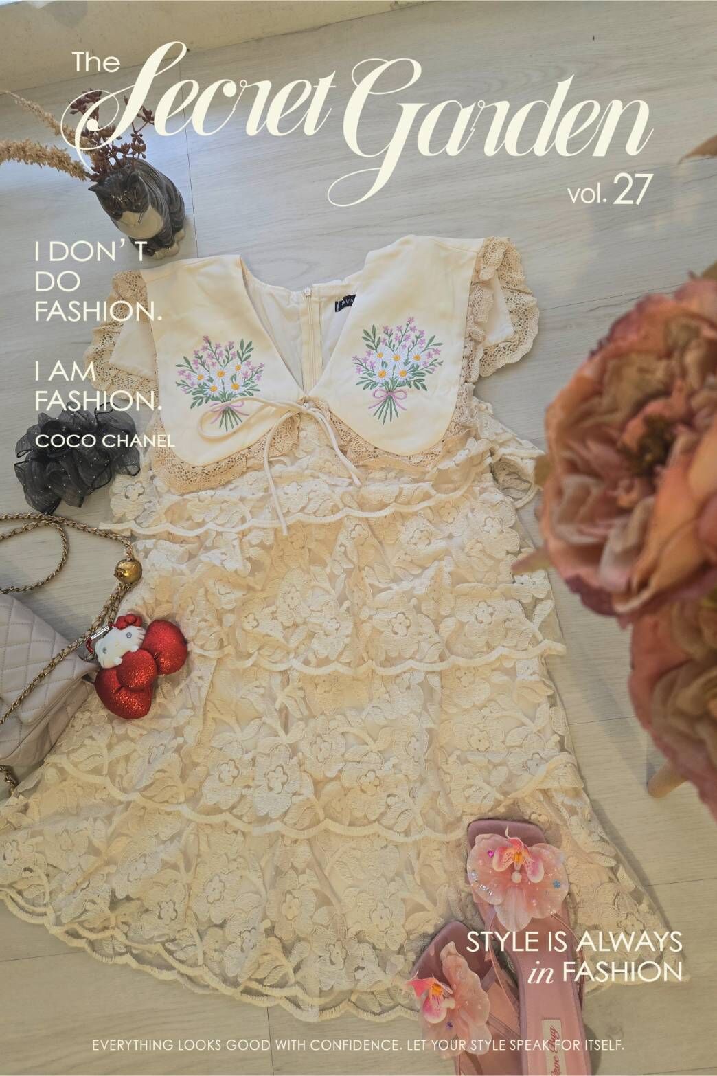 隱藏版泰貨-刺繡緹花蕾絲洋