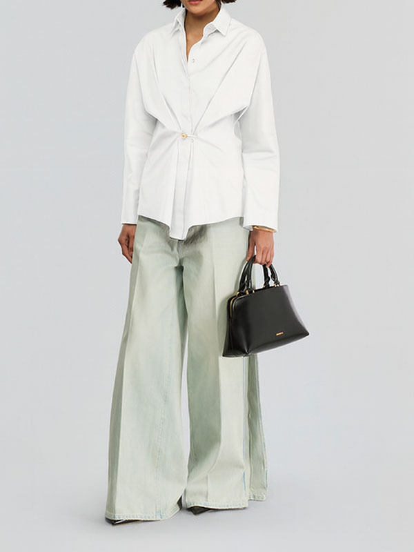 Semicouture  腰造型襯衫(白)