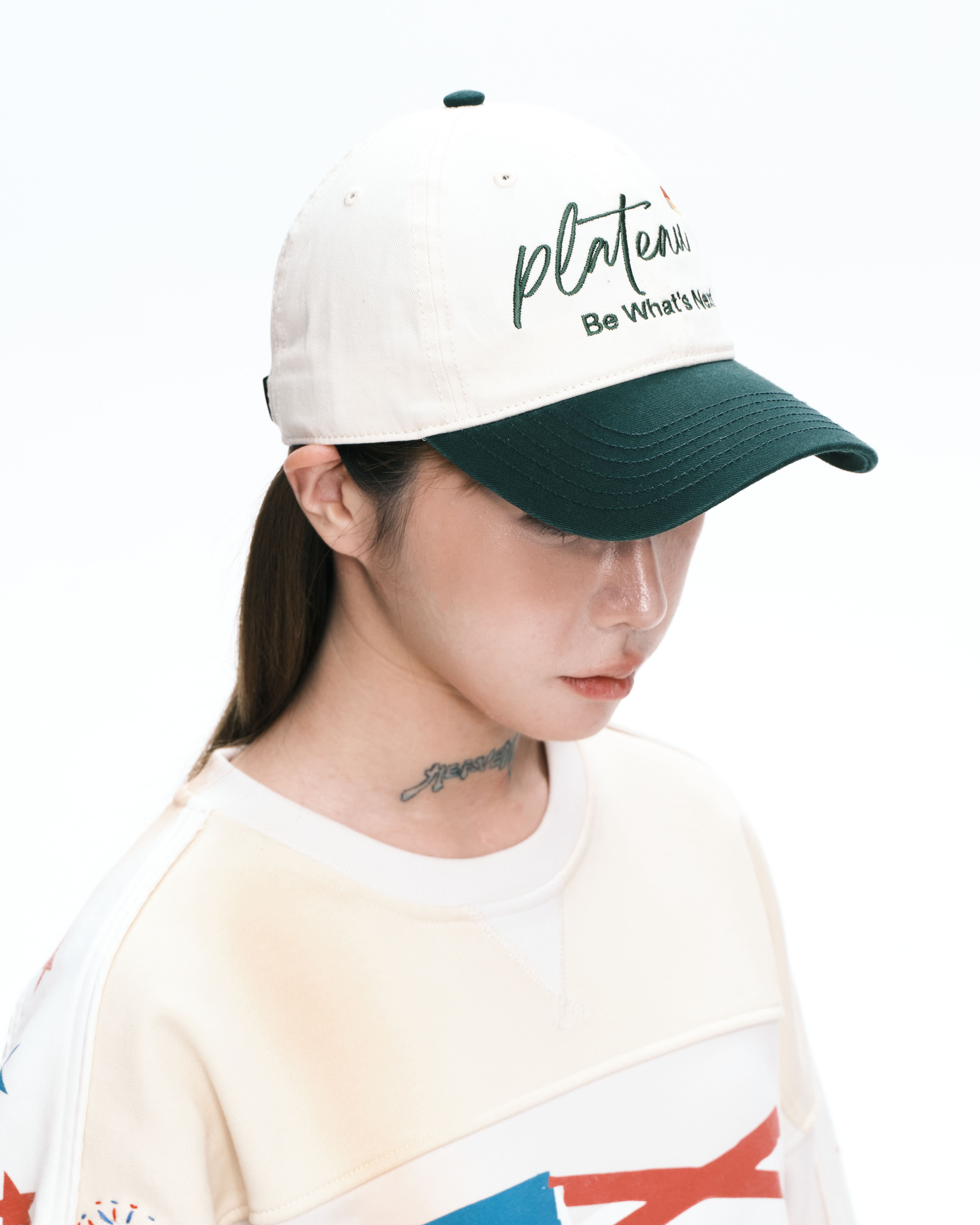 PLATEAU STUDIO｜Logo Cap (Green / Beige)