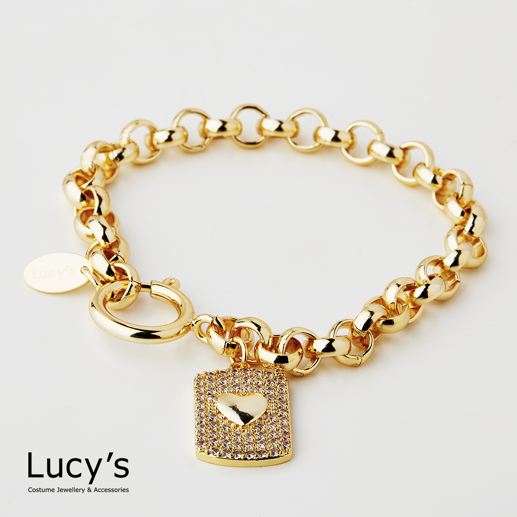 愛情盾牌 手鍊 (二色) (125434/125435)