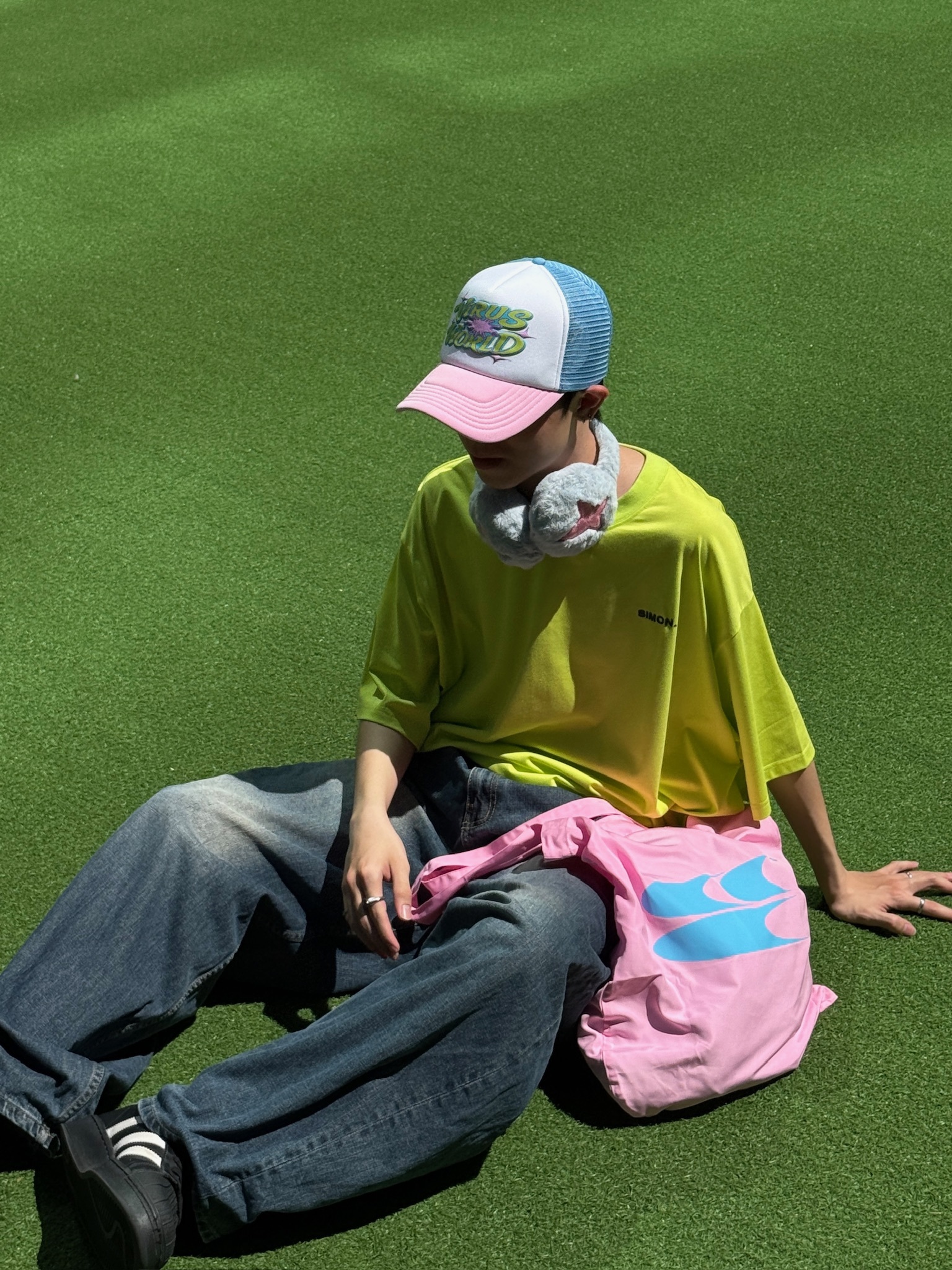 SIMON MADE TS-2507 行走泳池 基礎 LOGO 涼感 冰絲 瞬間涼感 短T