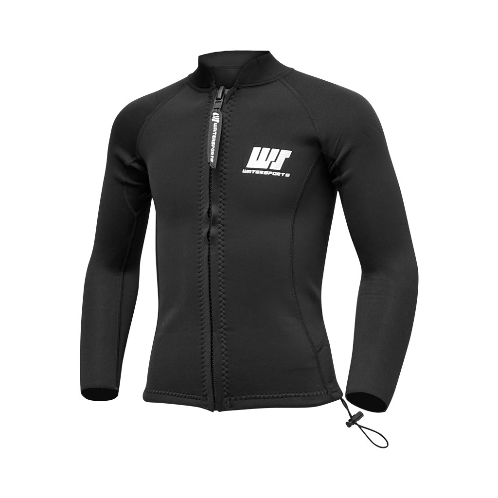 2mm 兒童 CR 游泳保暖夾克 - 黑