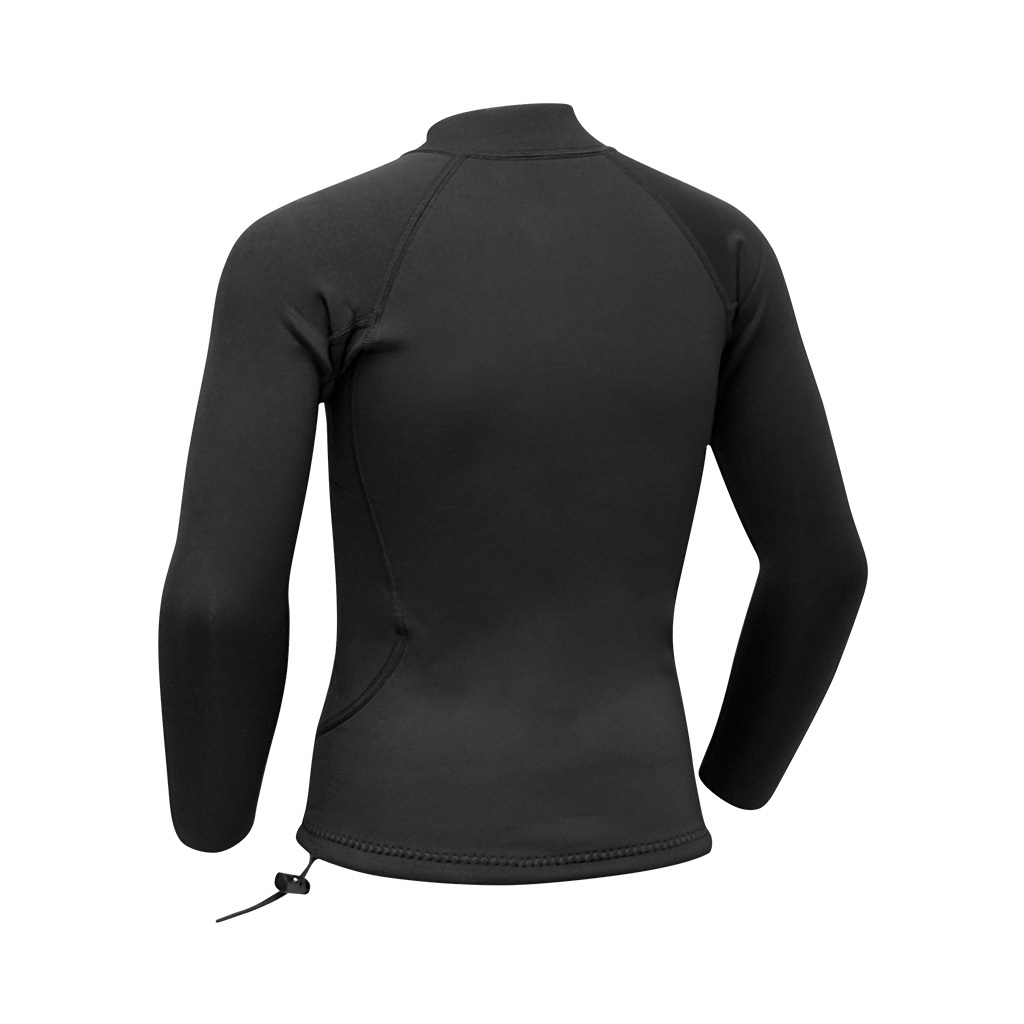 2mm 兒童 CR 游泳保暖夾克 - 黑