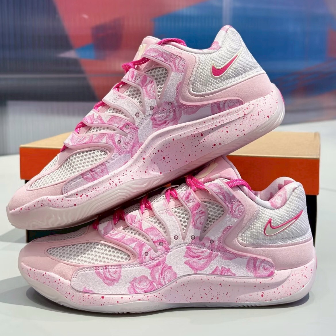 Nike KD18 "Aunt Pearl" EP 乳癌粉 玫瑰 緩震 透氣 實戰籃球鞋