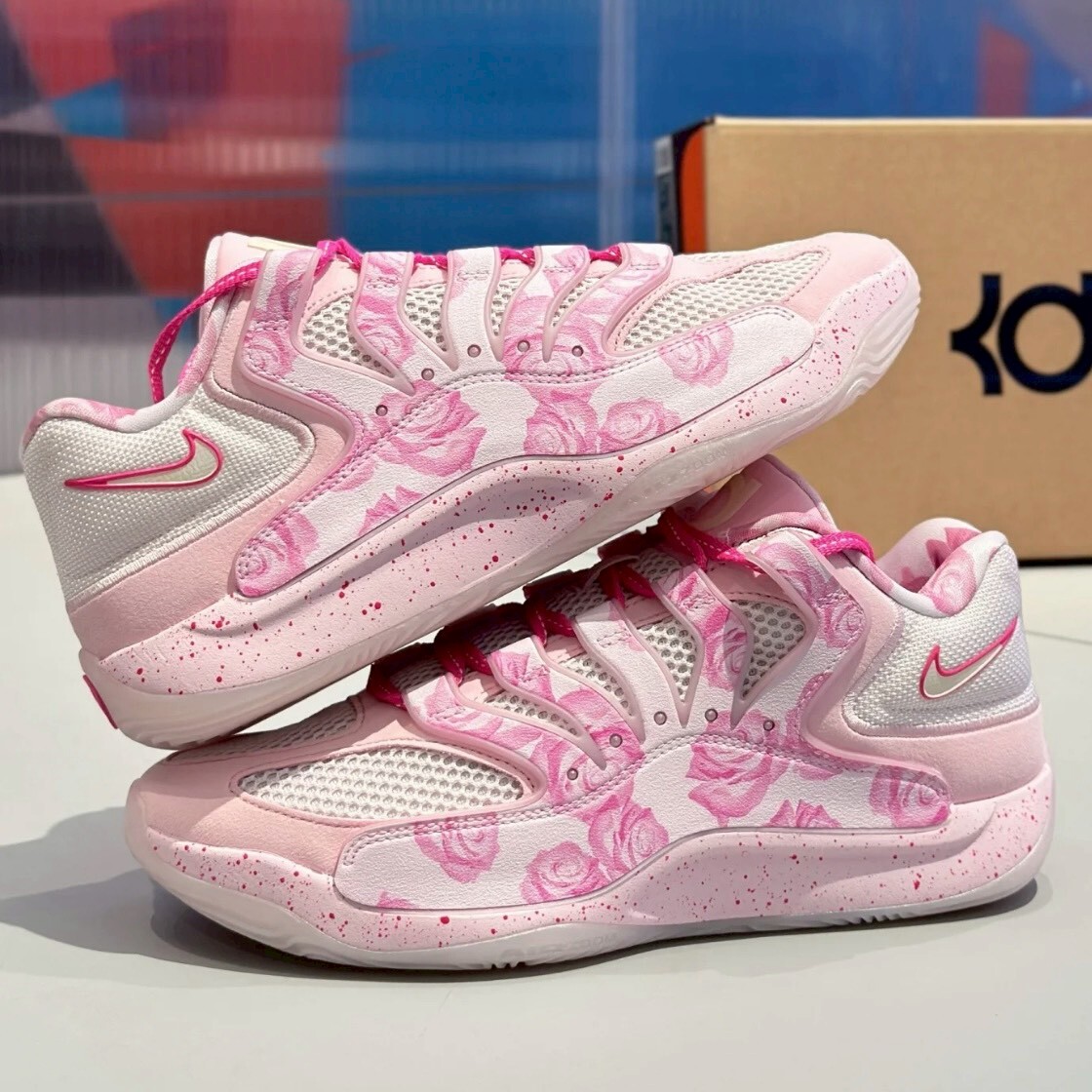 Nike KD18 "Aunt Pearl" EP 乳癌粉 玫瑰 緩震 透氣 實戰籃球鞋