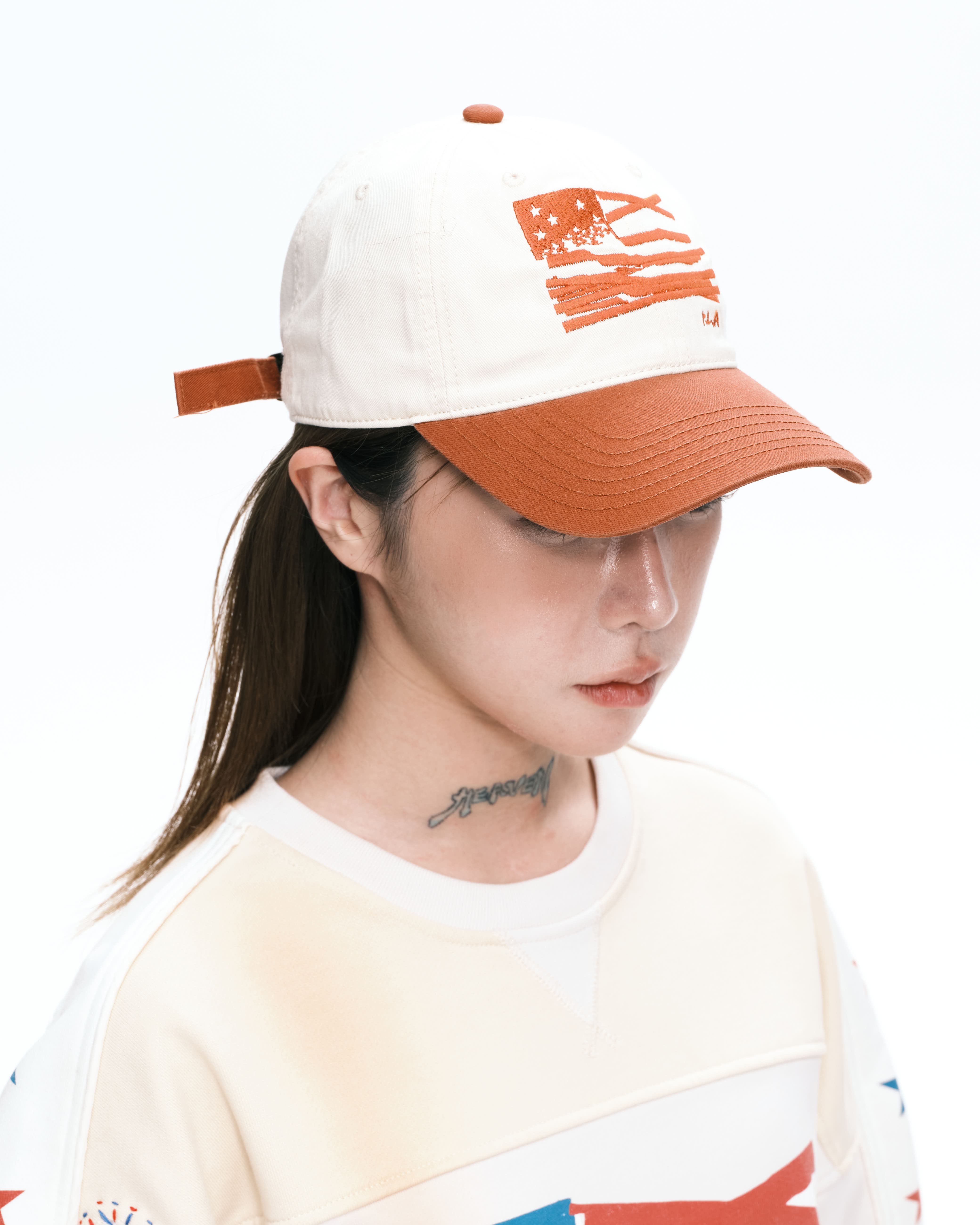 PLATEAU STUDIO｜Flag Cap (Brick / Beige)